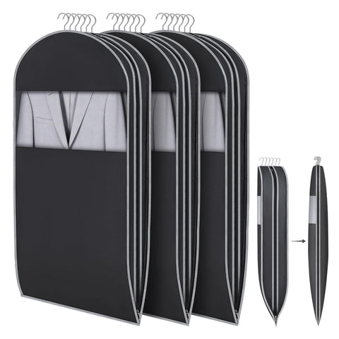 KEEGH Space Saving Suit Covers and Garment Bag with Self Comression Zipper