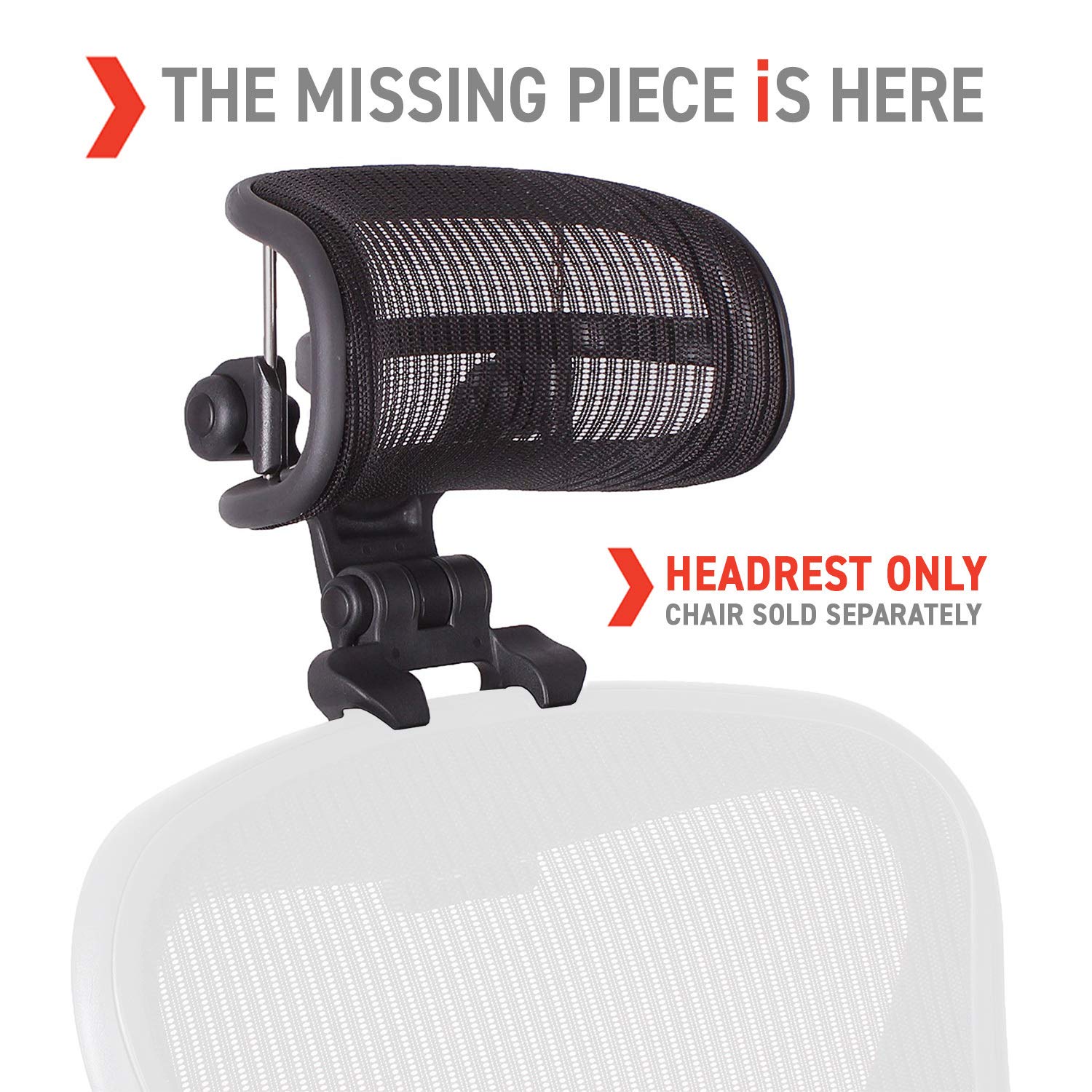 Engineered Now The Original Headrest for the Herman Miller Aeron Chair (H4 for Remastered, Carbon)