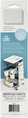 We R Memory Keepers We La Cart Tray Liners Trolley Accessories-Craft Storage, Multi-Colour, 37.7 x 27.5 x 0.4 cm