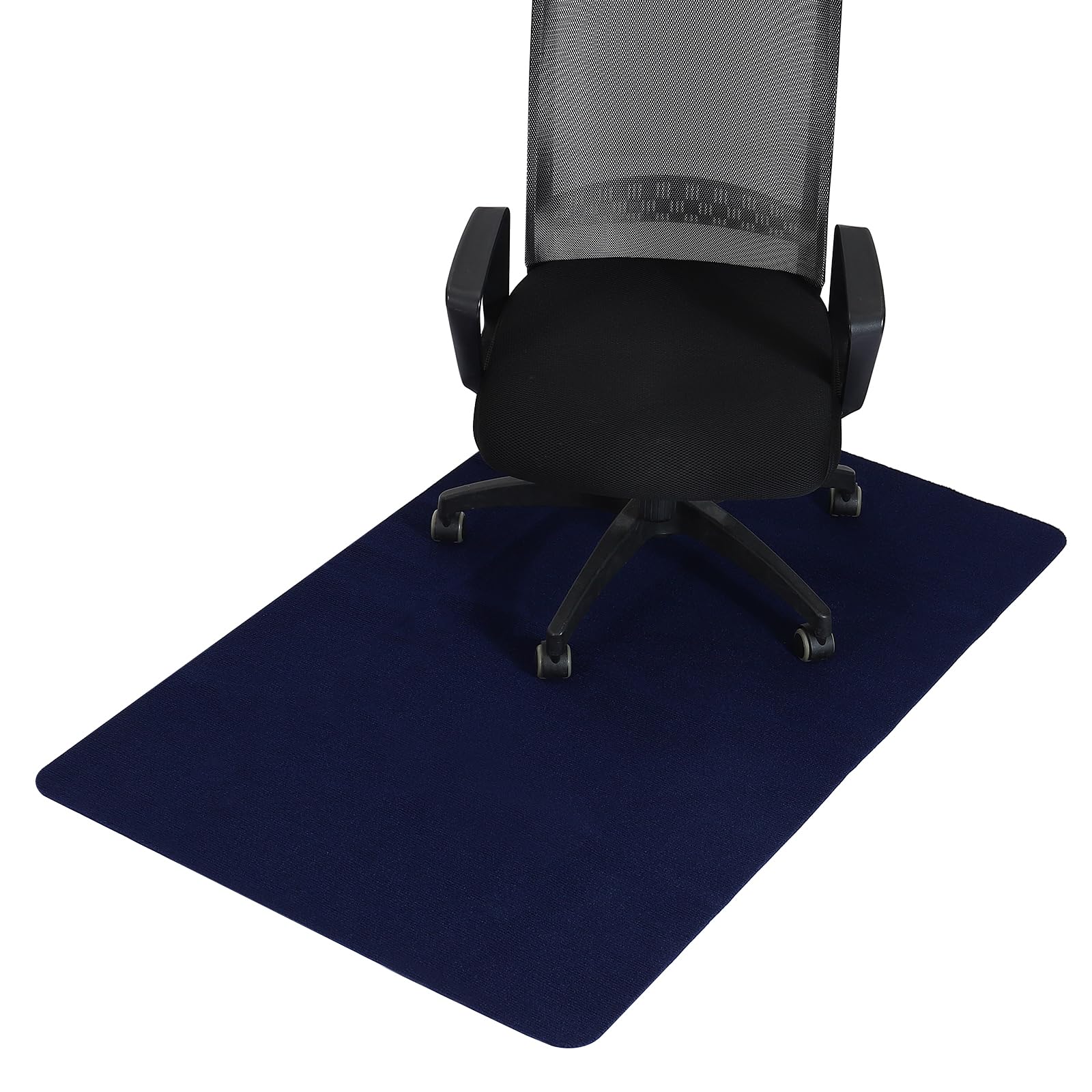PATIKIL 90 x 140cm/(55" x 35") Office Chair Mat, Multi-Purpose Desk Carpet Floor Mats for Rolling Chairs for Hardwood Floors (Blue)
