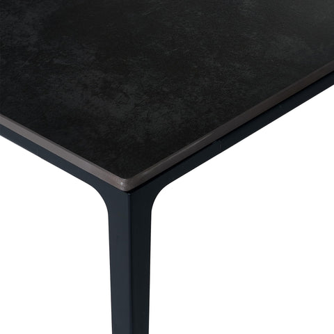 Julian Bowen Miami Rectangular Dining Table, Slate Grey - H76xW120cm
