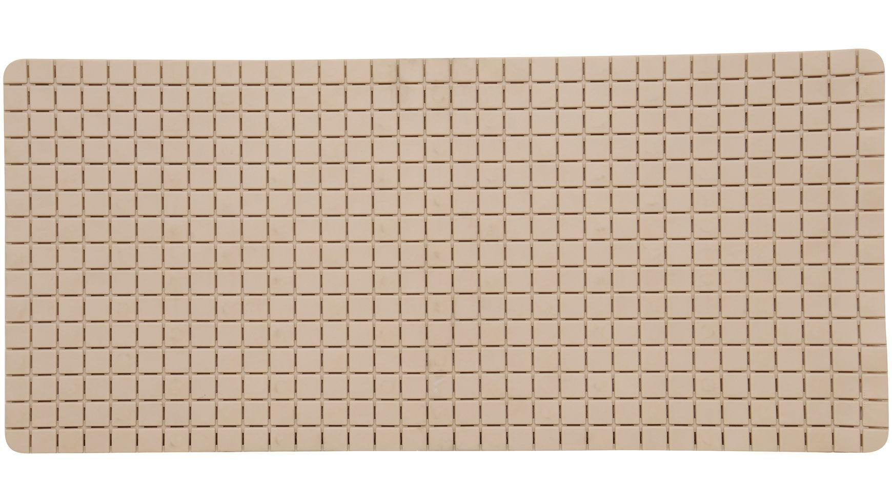 Bath mat "Quadro Premium" 36x76cm beige