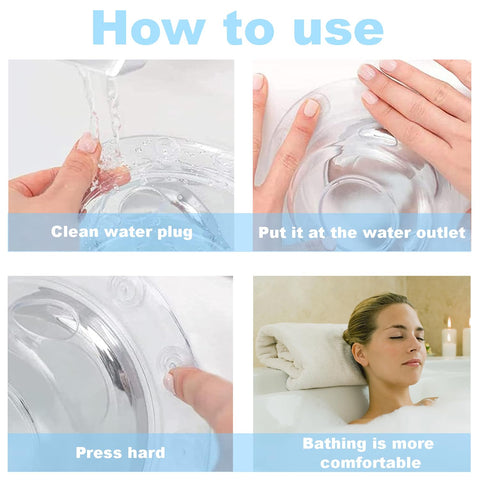 Deep Bathtub Overflow Drain Cover - 1 Pack, Adds 2 Inches Water Depth for Warmer Baths