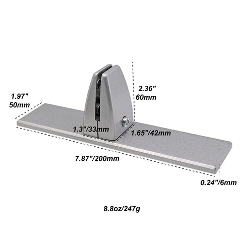 2 Pack Sneeze Guard Shield Base for Countertops, Stick On Heavy Duty Aluminum Partition Stand for Clear Acrylic Desktop Countertop Reception