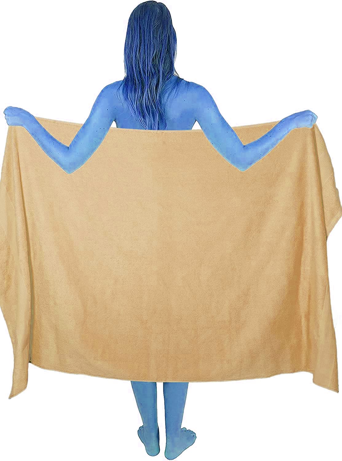 Textile Do Extra Large Super Jumbo Bath Sheet Towel 100% Egyptian Cotton XL Bath Sheets(100 x 200 cm-600 GSM) (Latte)