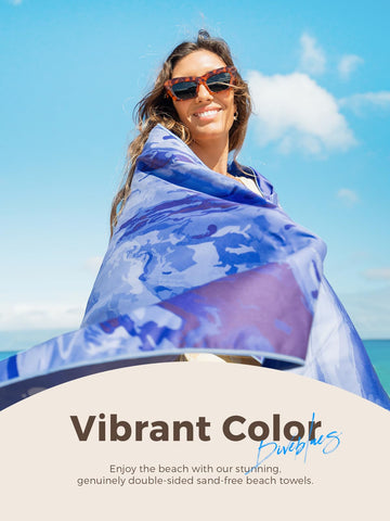 Diveblues Microfiber Beach Towel Fast Drying, Extra Large 71" x 32" Sand Free Beach Towel Super Lightweight Towels for Swimming Pool, Camping, Picnic