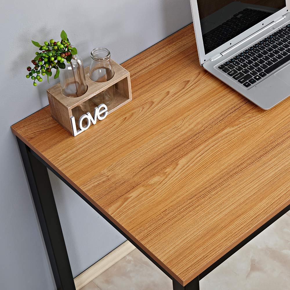 sogesfurniture Compact Computer Desk PC Laptop Table, Simple Home Study Table Writing Desk for Student, Multipurpose Workstation Office Meeting Table