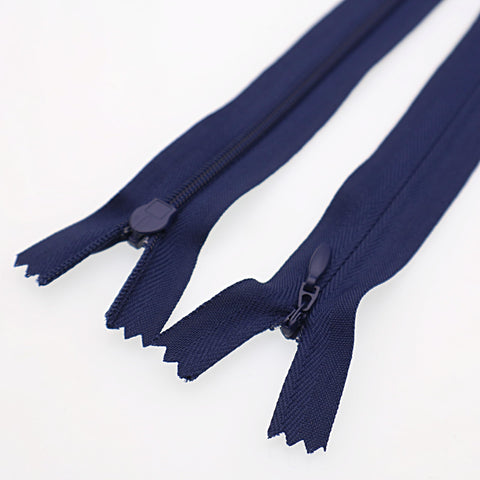 12 Inch Invisible Zips, Close End Nylon Hidden Zip for Handmade Garment, Bags, Home Textile, Tailor (30PCS, Navy Blue) YIGUANXIN