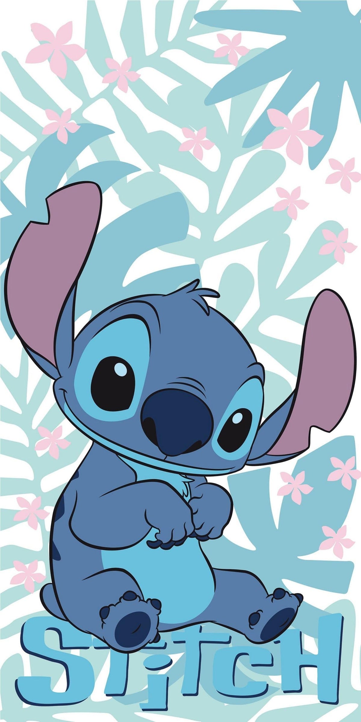 Jerry Fabrics Disney Lilo & Stitch Bath Towel Soft Bath Towel Size: 70 x 140 cm 100% Cotton