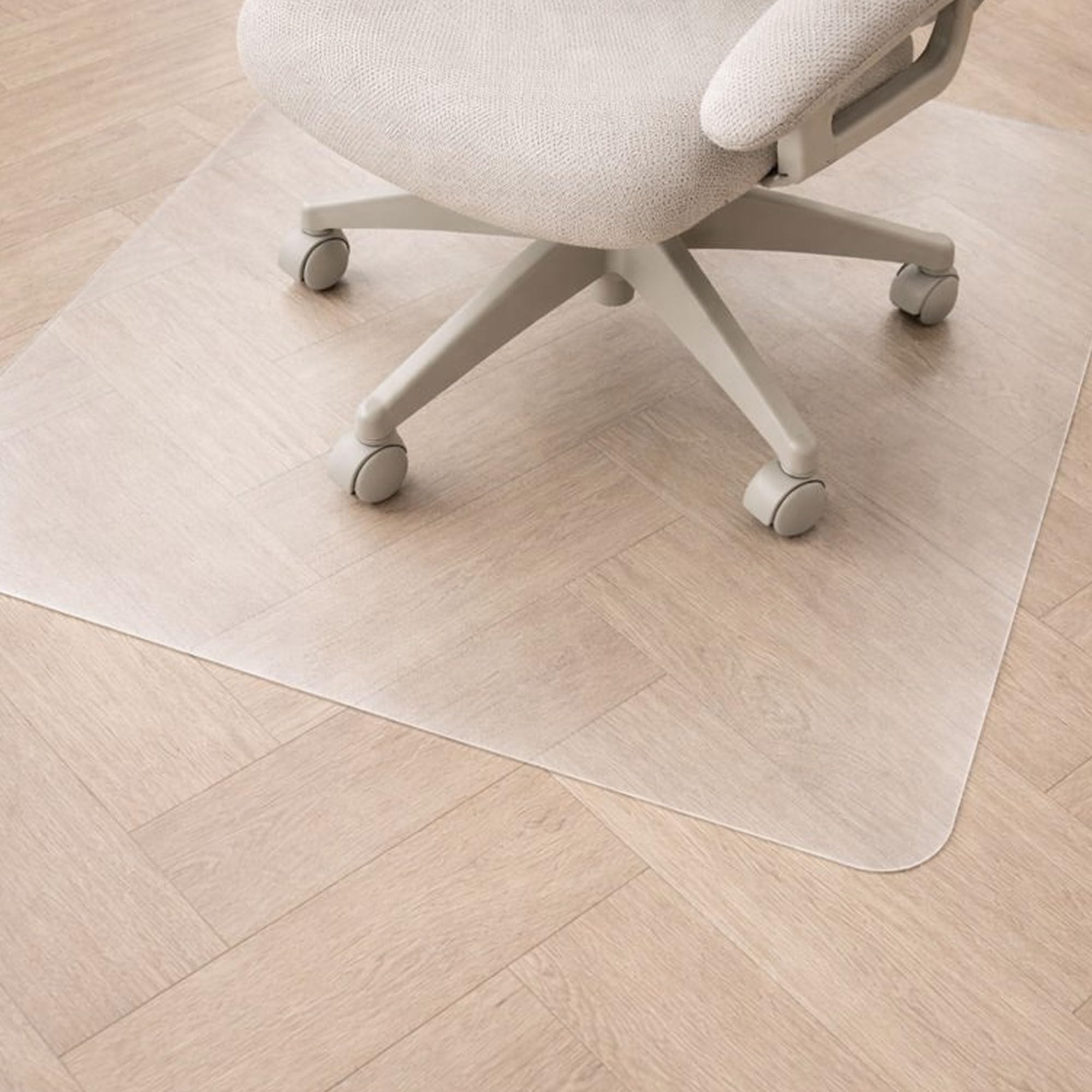 Marvelux Non-Slip Clear PVC Office Chair Mat for Hard Floors, 75 x 120cm