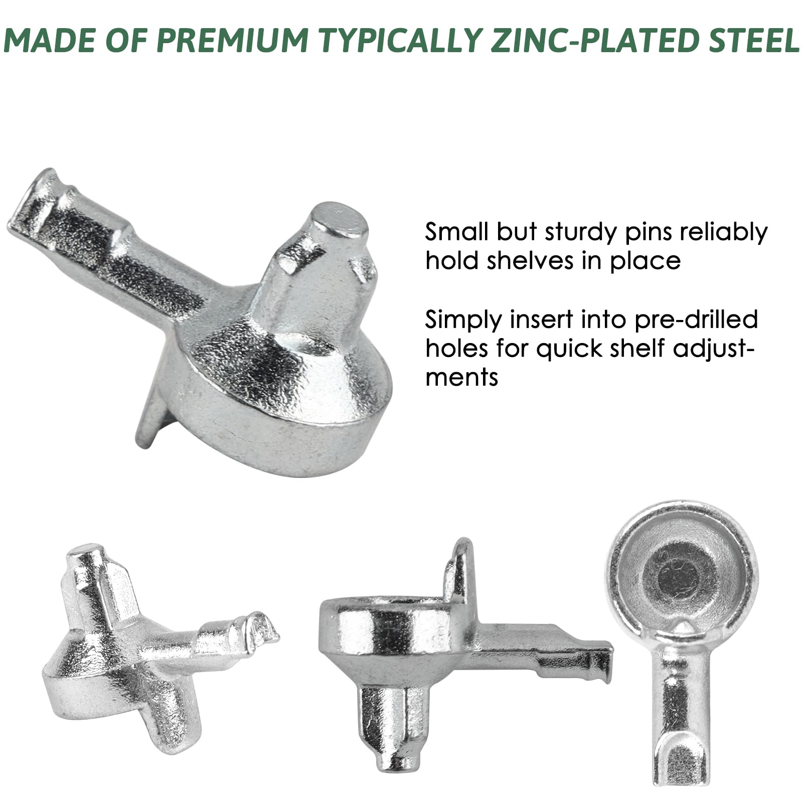 20PCS Shelf Pins for Billy Bookcase, Metal Bookshelf Pins for Part #131372