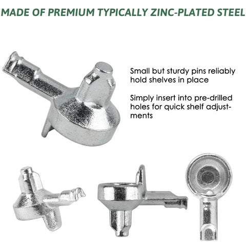 20PCS Shelf Pins for Billy Bookcase, Metal Bookshelf Pins for Part #131372