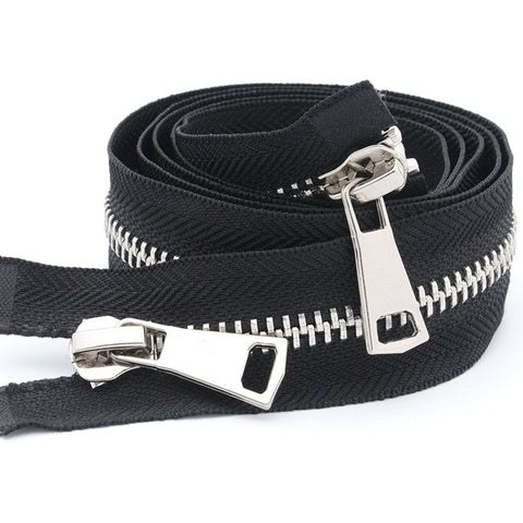 ByaHoGa 68 cm #5 Metal Zip 2 Way Separable Silver (TW)