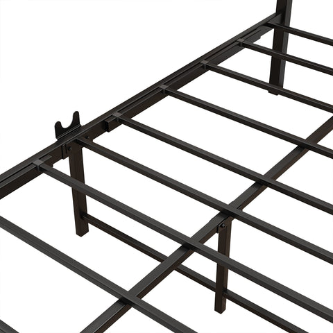 JELUTE Metal Platform Bed Frame, 3 FT Single, Black