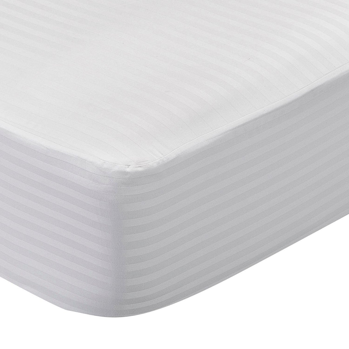 Pikolin Home – Ticking Mattress Protector, 100% Cotton, white, Lit 90-90 x 190/200 cm