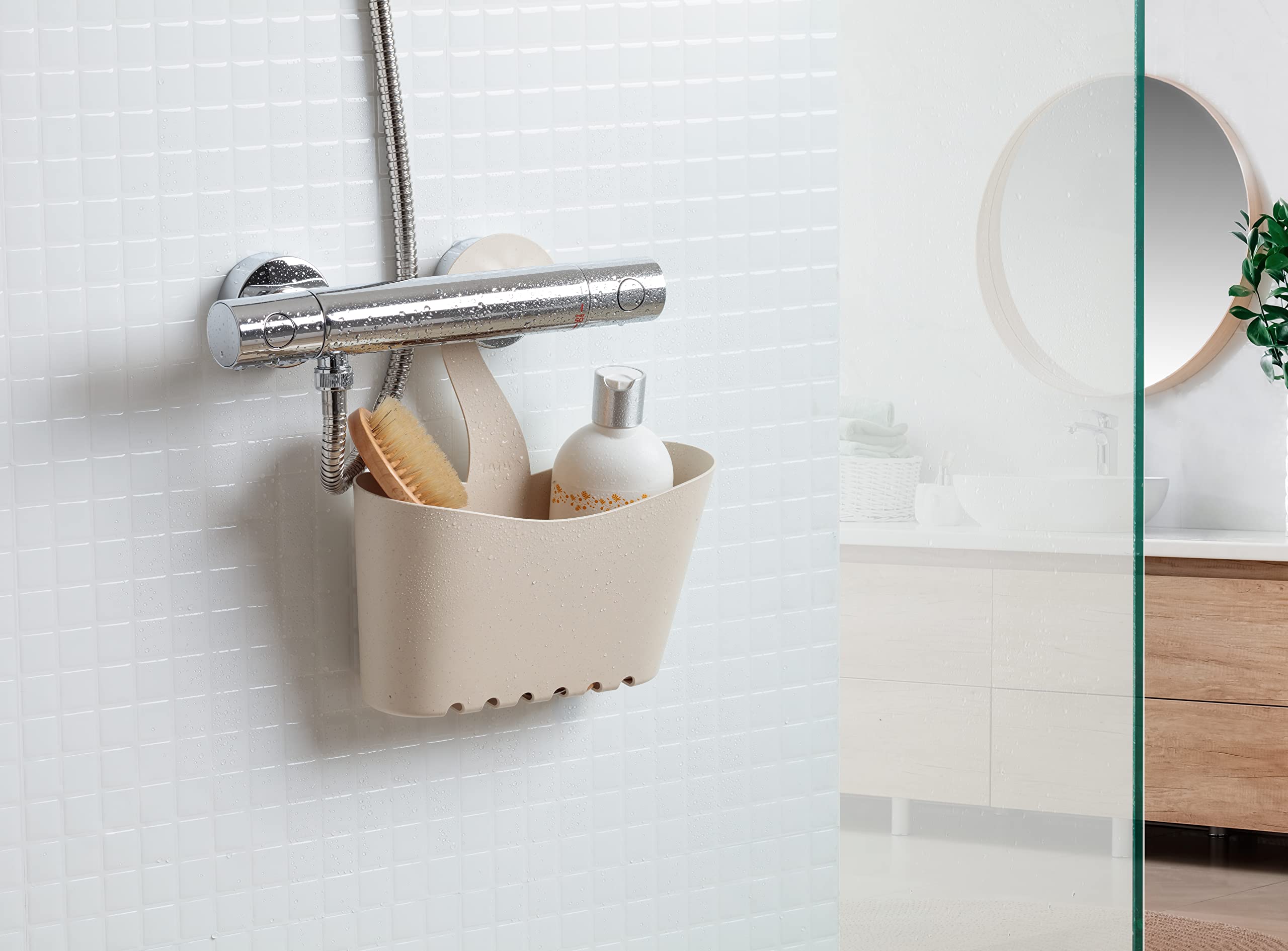 TATAY Shower Caddy Ecohome Humidity Resistant Easy Drainage and Cleaning