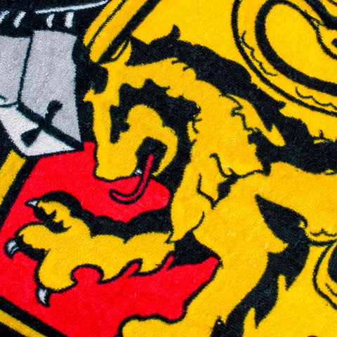 Harry Potter Towel - Gryffindor Quidditch House Crest Design - Red Gold Potter 07 - Beach Bath - HP Gifts for Kids Adults Men Women