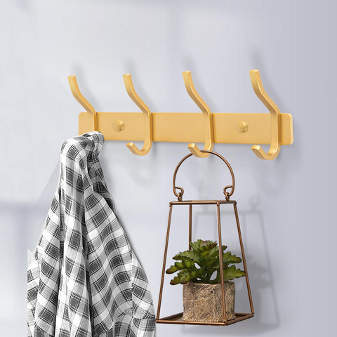 MEIJO Coat Hooks Wall Mounted, Coat Rack Wall Mounted Stainless Steel Heavy Duty Wall Hook, Coat Hooks for Door, Bedroom, Bathroom, Kitchen