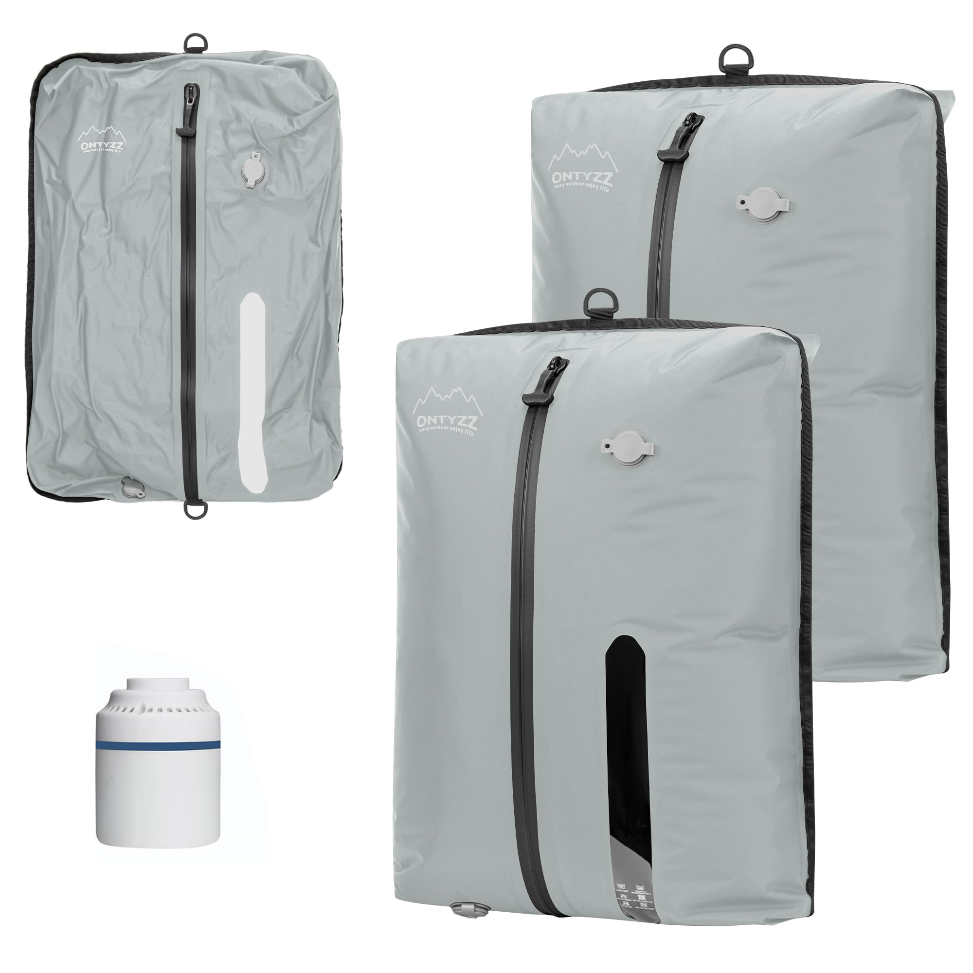 Vacuum Storage Bags for Clothes Reusable TPU Space Saver Bags for Travel with Zip Waterproof Packing Organisers Packing Cubes for Suitcase Backpack