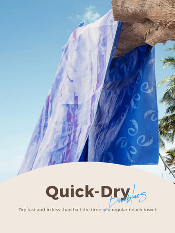 Diveblues Microfiber Beach Towel Fast Drying, Extra Large 71" x 32" Sand Free Beach Towel Super Lightweight Towels for Swimming Pool, Camping, Picnic