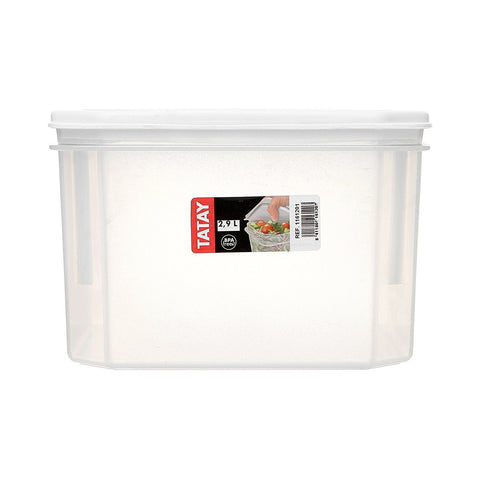 TATAY Food Container Top Flex 2.9 L Dishwasher Safe Secure Pressure Lid