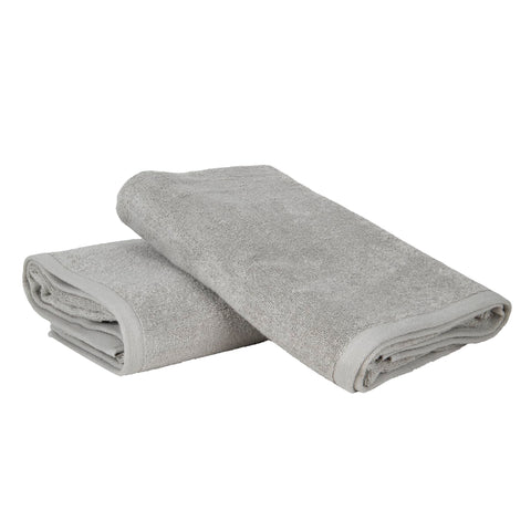 Ruggeri, Set 2 Bath Towels 70x140 cm, Cotton, Grey