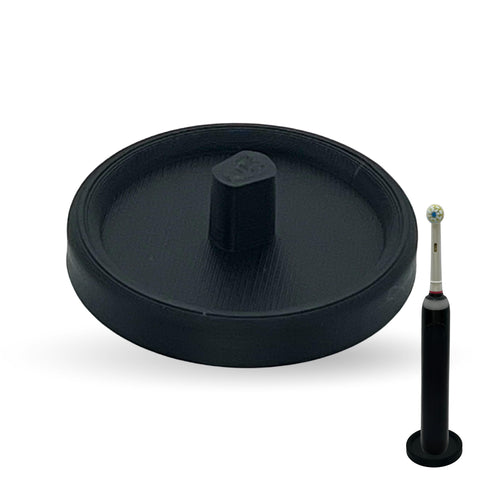 Oral Care Brand Electric Toothbrush Stand & Drip Tray (Black, Single)