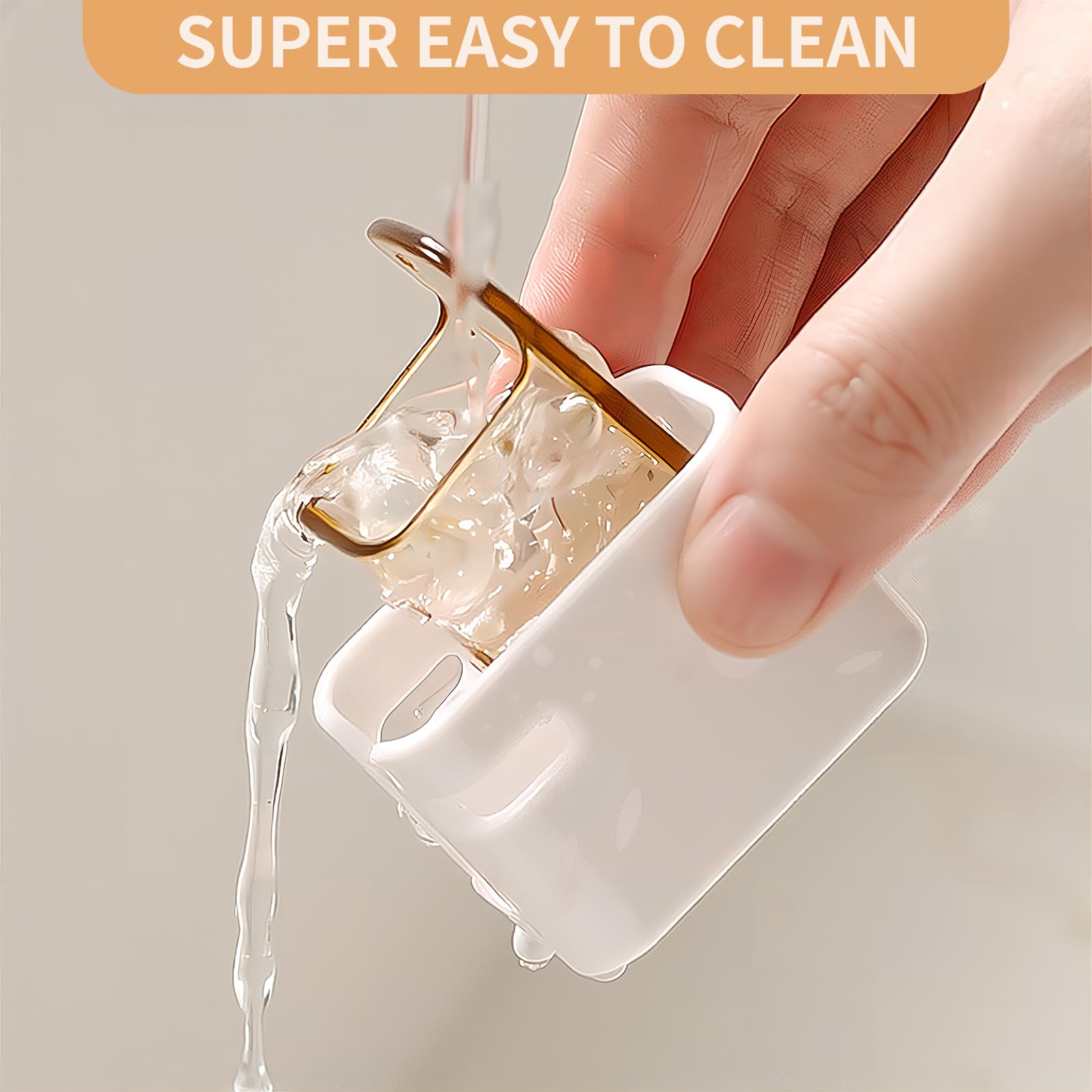 Wall Mounted Toothbrush Holders for Bathroom,Strong Self Adhesiv