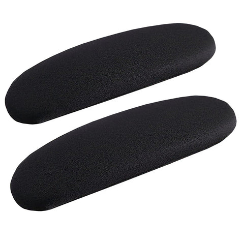 FYTXSZ Office Computer Chair Arm Covers - Stretchy Polyester Arm Cover Protector, Thickened Washable Arm Chair Covers Slipcovers - Black Pack of 2