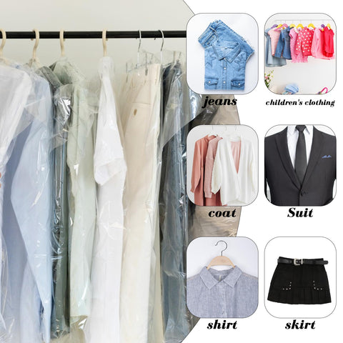 Pack of 30 Clothes Covers Protector Bags,Clothes Covers