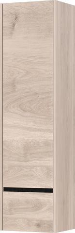 Germania Wall Cabinet 1268-627 GW-Cantoria, in Oak/Black, with One Door, 36 x 135 x 29 cm (W x H x D)