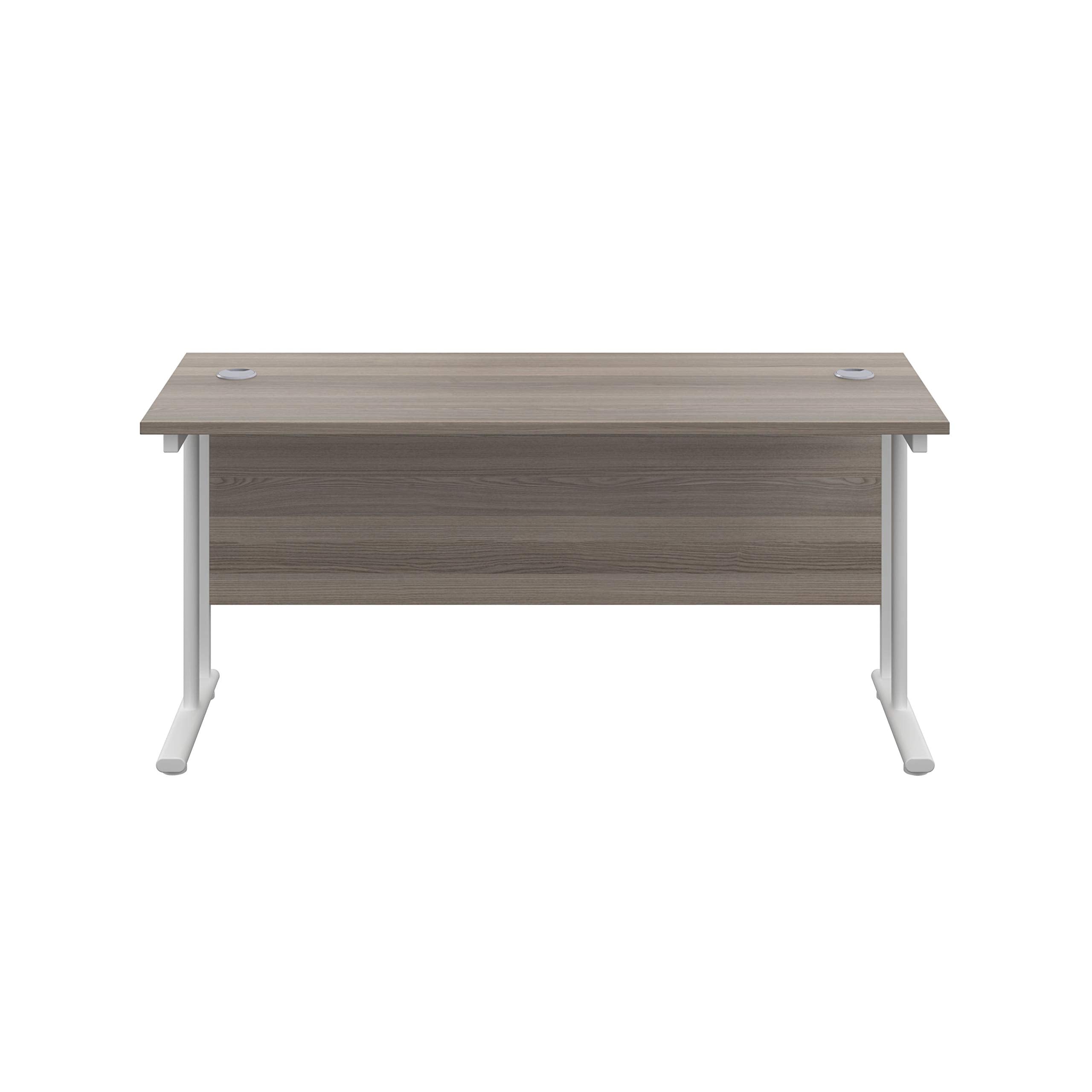 Office Hippo Heavy Duty Rectangular Cantilever Office Desk, Home Office Desk, Office Table, Integrated Cable Ports, PC Desk For Office or Home