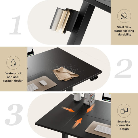 Agilestic Height Adjustable Electric Desk, 2 Memory Height, 120x80cm