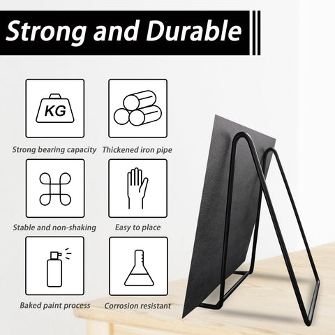 XHMAXE 4.3 Inch Metal Plate Display Stands Tabletop Holders 4 Pack