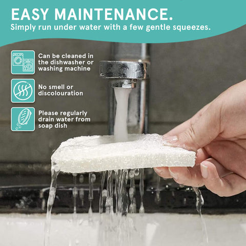 Soap Saver by Smith’s® | Extend Your Soap’s Life | 14 cm (L) x 8 cm (W) x 1.2 cm (H) | White / 1 Pack | 50% Thicker | Enhanced Design