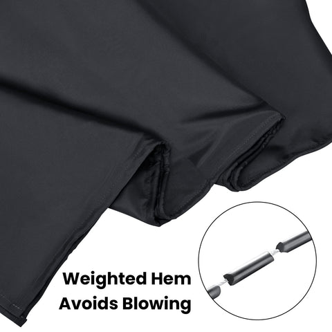 AKHTART Shower Curtain 100% Polyester, Extra Long Shower Curtain with 12 Hooks, Washable and Easy to Dry, Anti-Bacterial Mildew Resistant