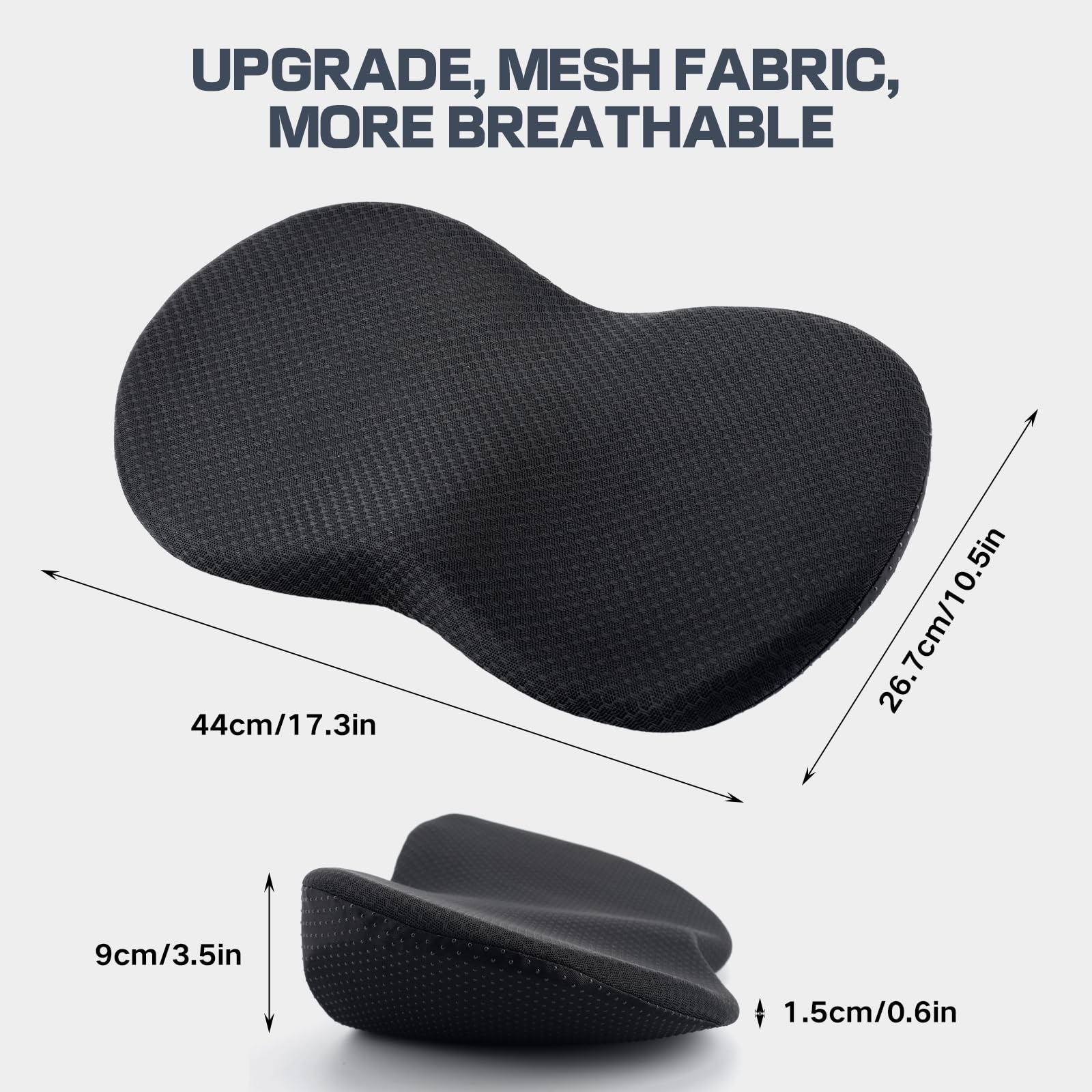 VBGURR Memory Foam Car Seat Cushion, Wedge Car Seat Cushions for Driving