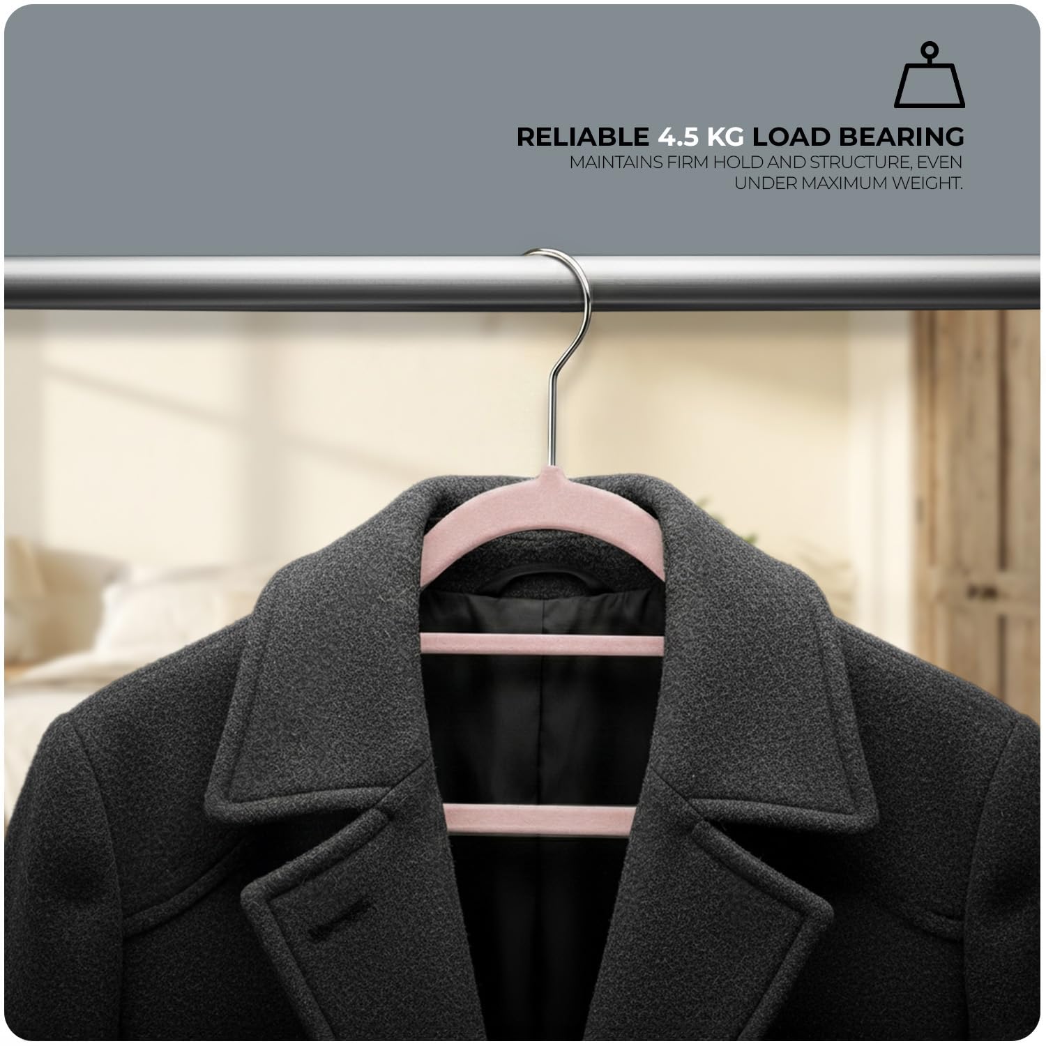Scott 11 20-Pack Velvet Hangers for Clothes – Non-Slip Coat Hangers with Tie Organizer & 360° Hook – Strong