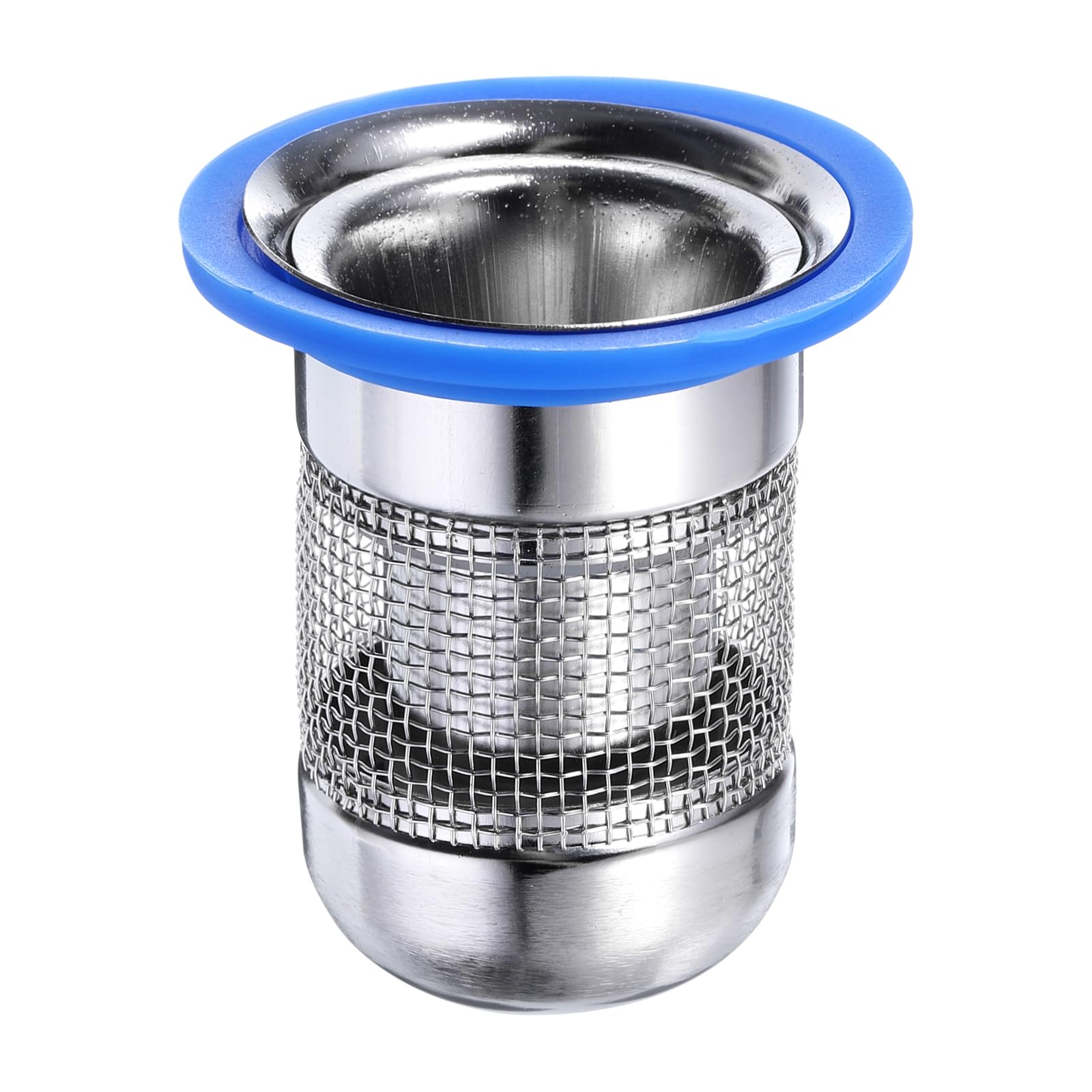 sourcing map Shower Floor Drain Odor Preventer, 62 x 42mm/2.4" x 1.6" One Way Drain Valve Sewer Core Stainless Steel Floor Drain Anti-Odor Plugs for