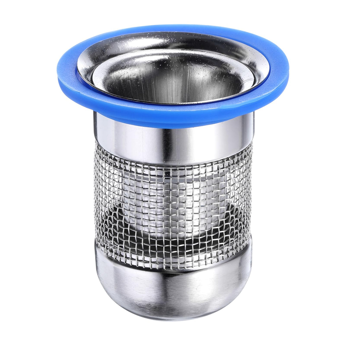 sourcing map Shower Floor Drain Odor Preventer, 62 x 42mm/2.4" x 1.6" One Way Drain Valve Sewer Core Stainless Steel Floor Drain Anti-Odor Plugs for