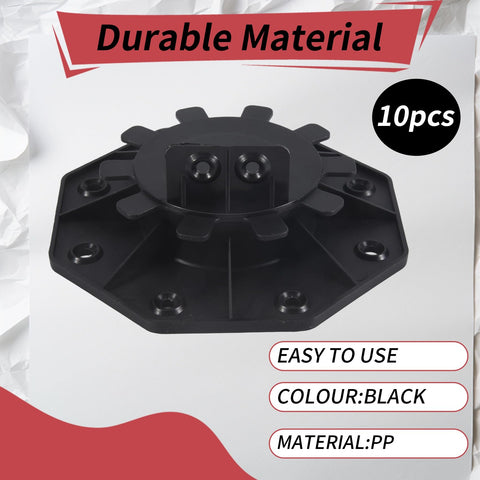 10 Pack Adjustable Decking Pedestals 30-60mm Height Deck Supports