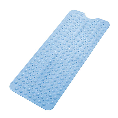 Myouhuo Non Slip Bath Mat for Tub, 100 x 40cm Extra Long Shower Mat Anti Mould, Machine Washable Bathroom Bathtub Mat with Suction Cups and Drain
