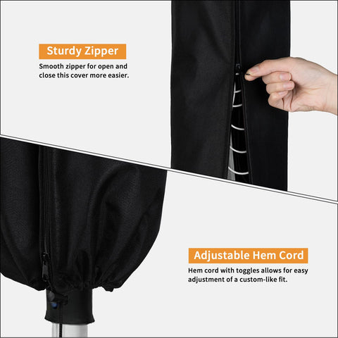 Dokon Rotary Washing Line Cover Waterproof, Airer & Dryer Covers with Zip