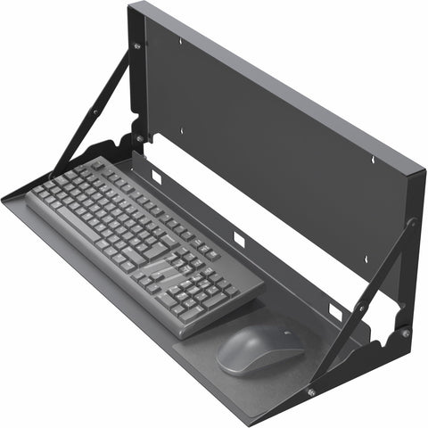 VIVO Black Flip Down 24 Inch Keyboard Tray Wall Mount, Mount-FDKB1