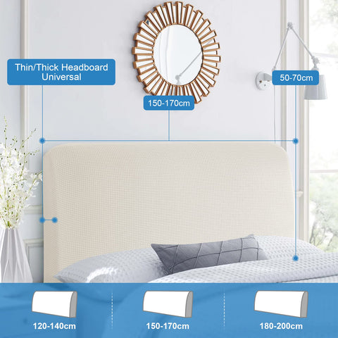 TAOCOCO Bed Headboard Covers Double Headboard Covers, Spandex Jacquard Elastic Headboard Protection
