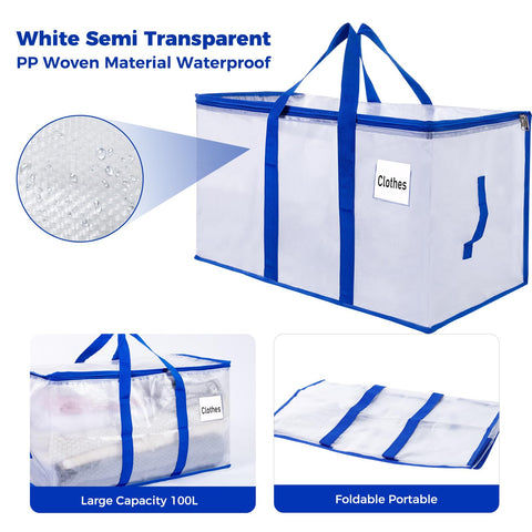 ZFWDSY Moving Bags 105 L,8-Pack Storage Bags Moving Boxes Alternatives