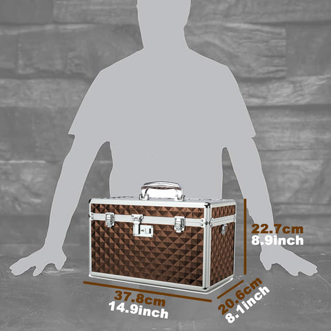 HEWEI WORKS Medication LockBox with Key, Lockable Medicine Storage Box, Security Lock Box, Medical Organizer
