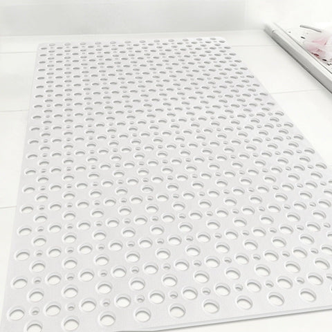 Mofonky Non Slip Shower Mat: 90 x 60 cm Large Shower Mats for Inside Shower - Soft TPE Anti Slip Anti Mould Long Shower Matt with Large Drain Holes