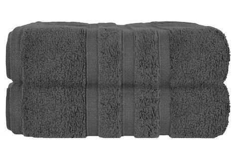 Uk Furniture 2 Pack Extra Large|95x200cm| Super Jumbo Bath Sheet Towels100% Egyptian Cotton 700GSM Super Soft Towel Set. (Charcoal)