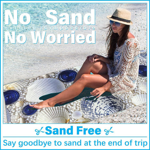 JAODFK 2 Pcs Microfibre Beach Towel 71"X32" Quick Dry Shell Lightweight Sand Free Extra Large Thin Towels Travel Essentials For Adults Womens Swim